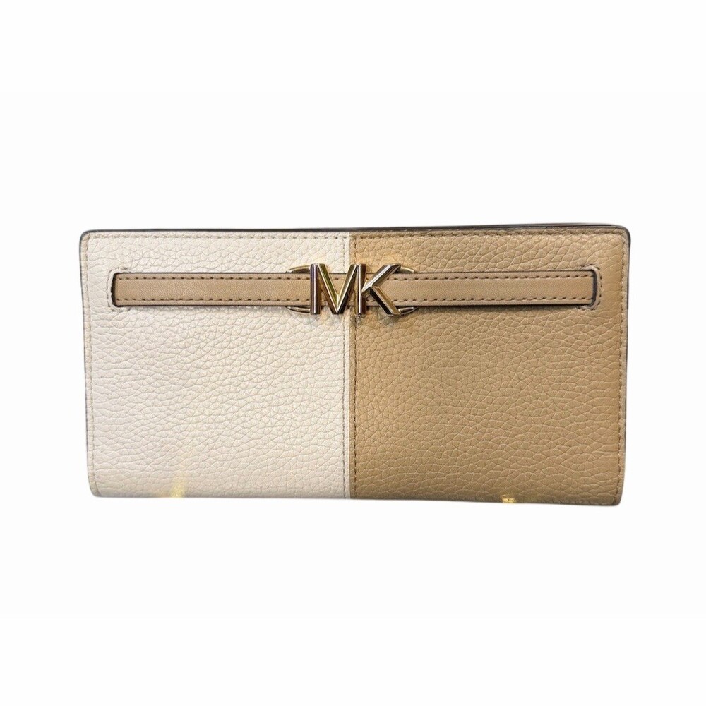 Michael Kors Reed Wallet Womens Long Multicolor Snap Flap Bifold Logo